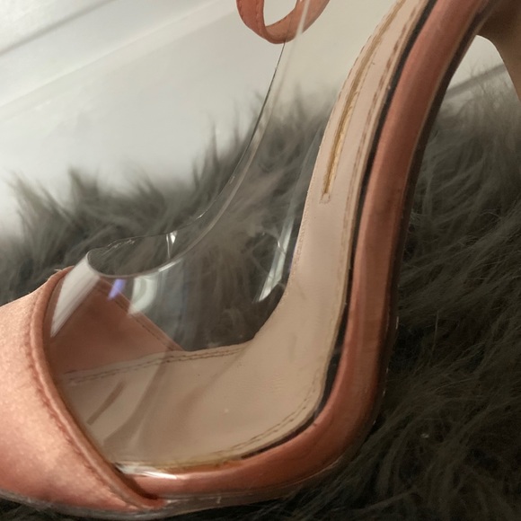 Kai Nude Satin Transparent Pumps - Picture 7 of 9
